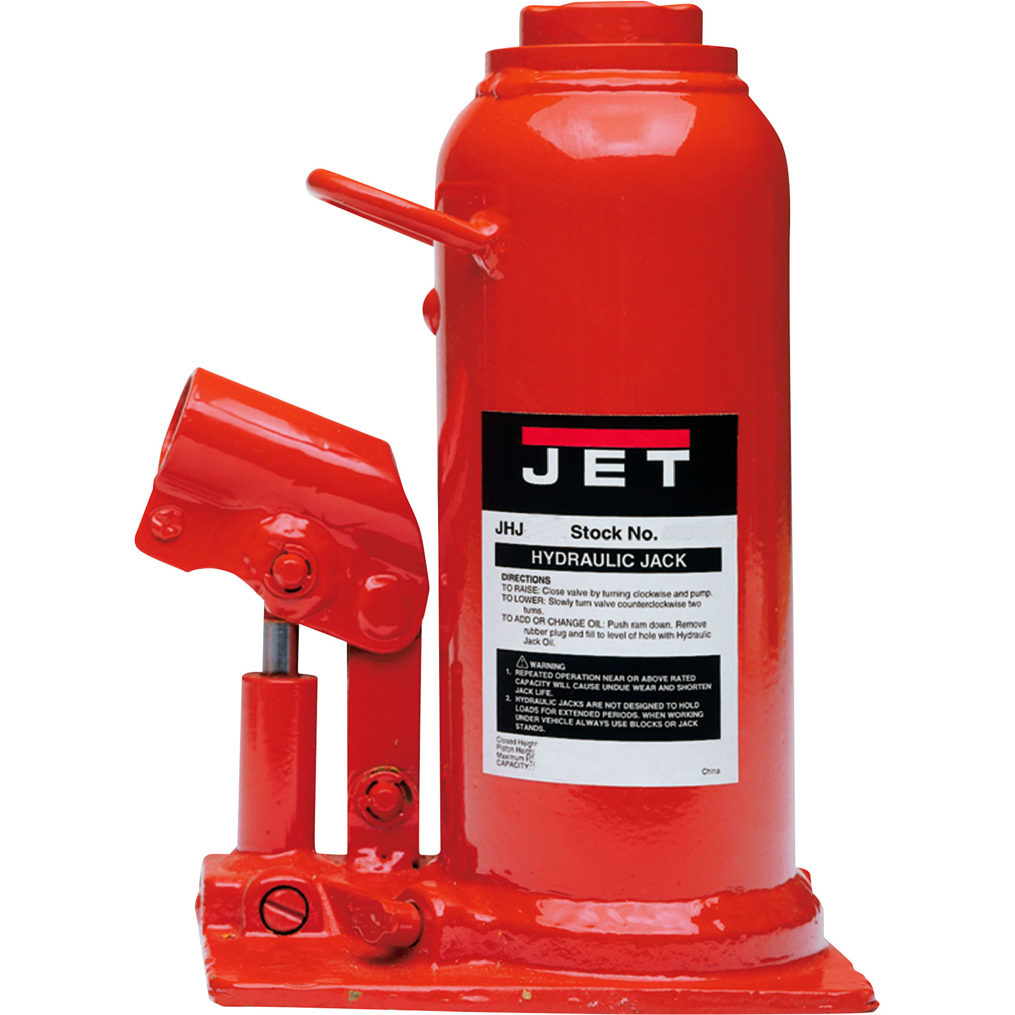 JET 17 1/2-Ton Hydraulic Bottle Jack, Model# JHJ-17-1/2